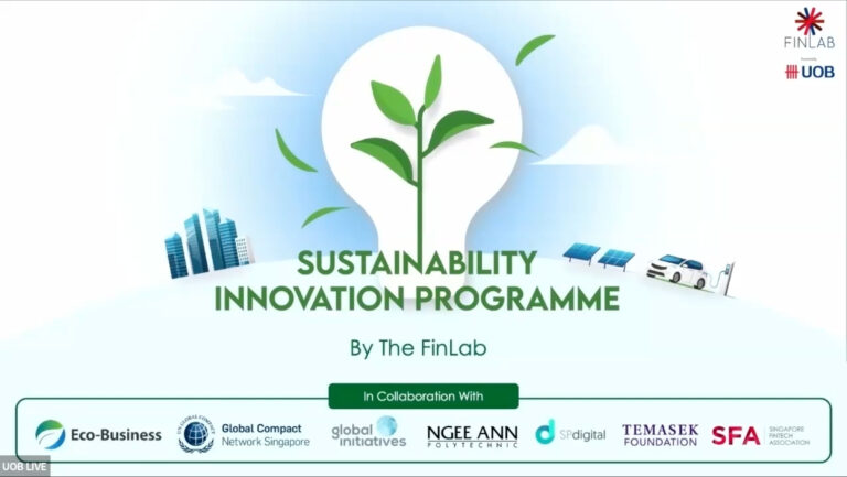 Sustainability Innovation Programme Greentech Accelerator Programme Launch 2022 - The FinLab’s Sustainability Innovation Programme 2022