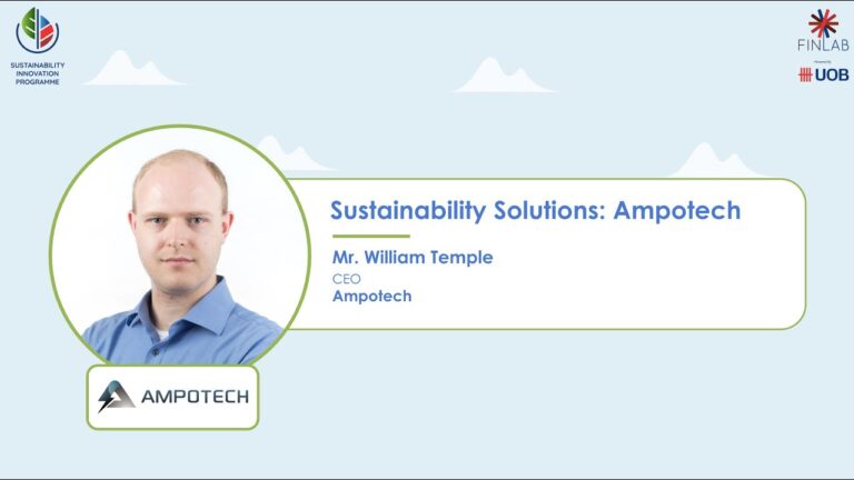 sharing and tech showcase by ampotech - The FinLab’s Sustainability Innovation Programme 2022